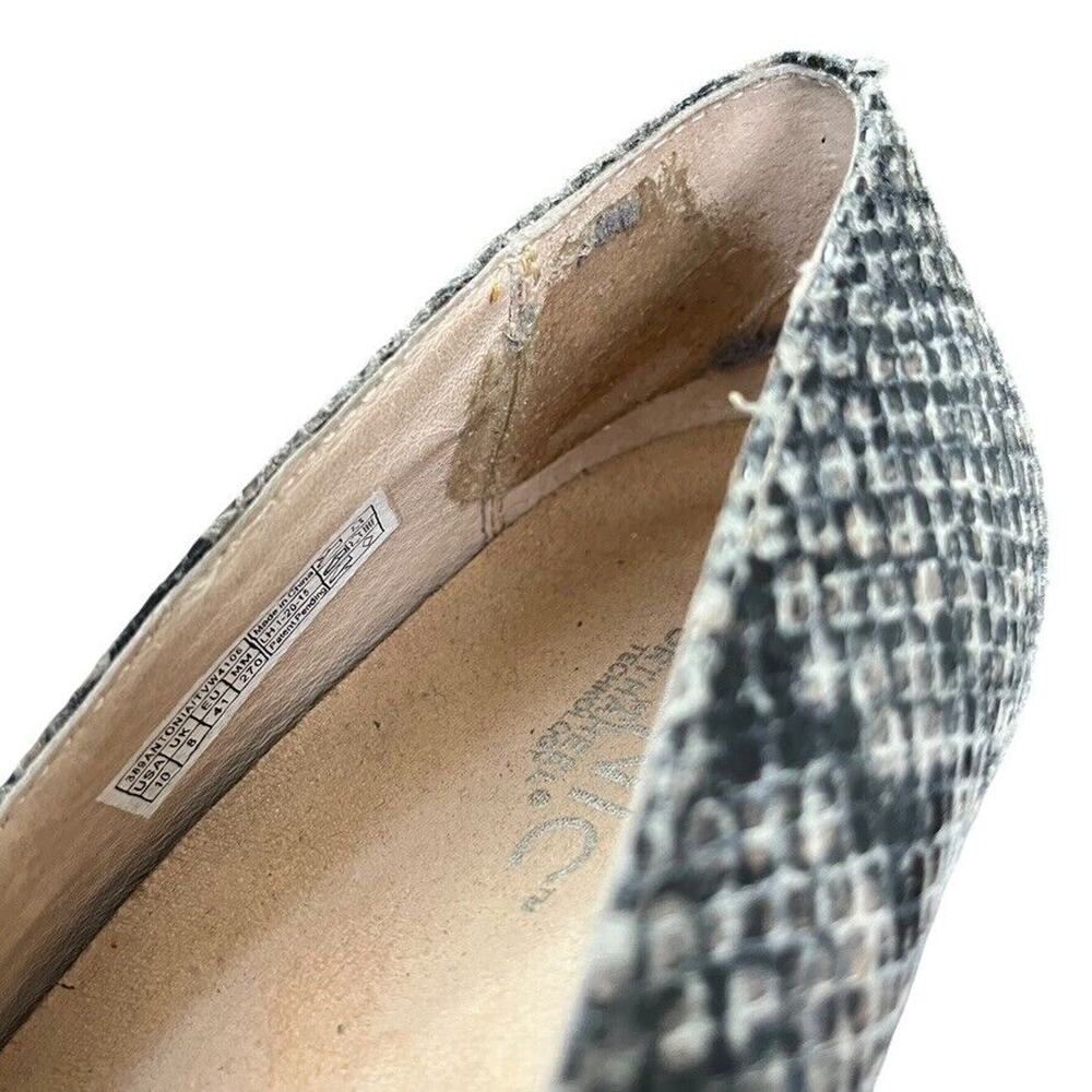 Vionic Gray Snakeskin Wedge Heels - Picture 15 of 16